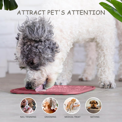 Dog Lick Mat 2-Pack with Suction Cups