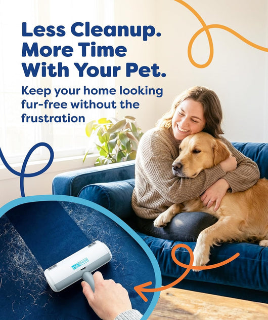 Portable Reusable Pet Hair Removal Roller Tool