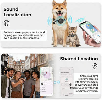 Smart Pet Tracker Collar Without Monthly Subscriptions