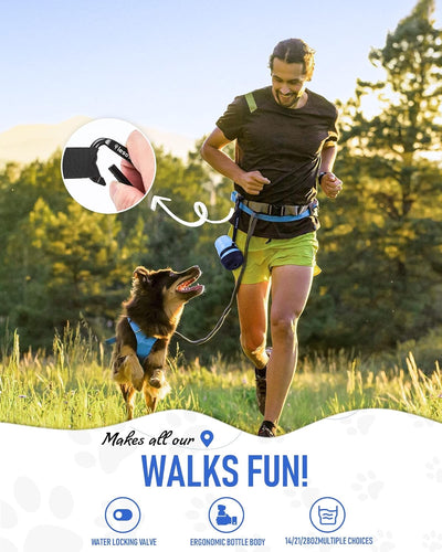 Leakproof Dog Water Bottle with Travel Bowl