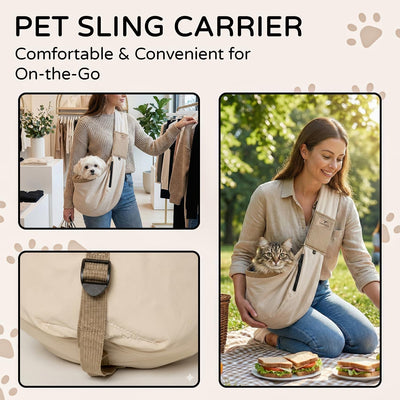 Small Dog Sling Backpack Carrier