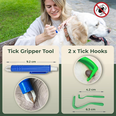 6-in-1 Tick Remover Kit for Dogs Cats