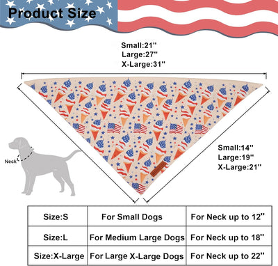 Patriotic Picnic Dog Bandana Two-Pack for Celebrations