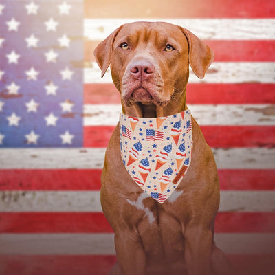 Patriotic Picnic Dog Bandana Two-Pack for Celebrations