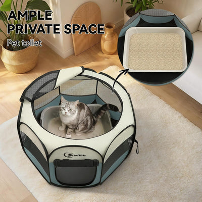 Portable Puppy Playpen For Indoor Outdoor Use