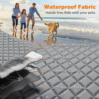 4-In-1 Dog Car Seat Cover With Breathable Mesh Window