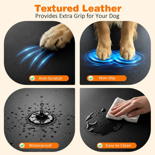 Hard Bottom Dog Car Seat Cover With Mesh Window