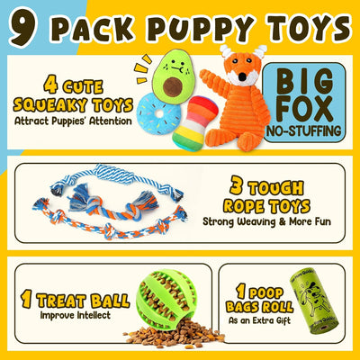 Puppy Teething Toy Set For Fun Healthy Chewing