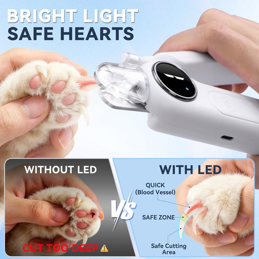 LED Dog Nail Clipper Grinder