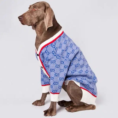 GG Star Cardigan Sweater For Big Dogs
