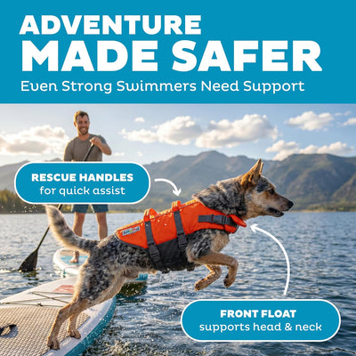 High Visibility Adjustable Dog Life Jacket Vest
