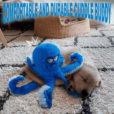 Durable Squeaky Octopus Plush Toy
