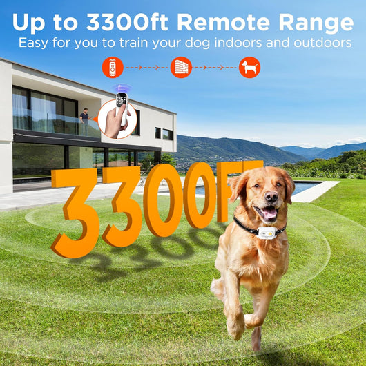Dog Training Collar with Remote I 3300FT Waterproof