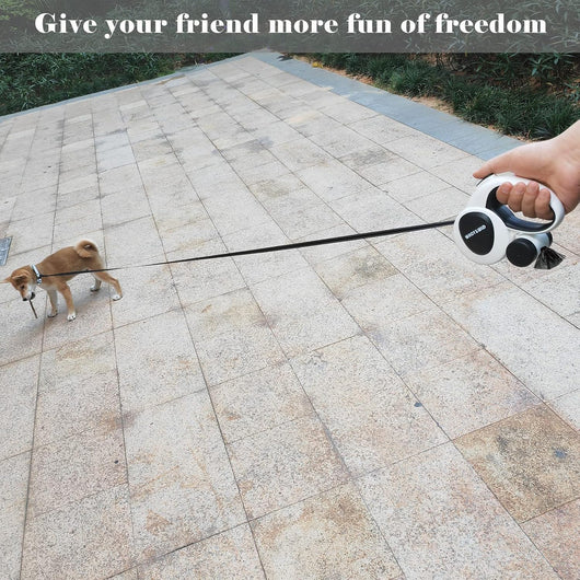 4-in-1 Retractable Dog Leash with LED Light