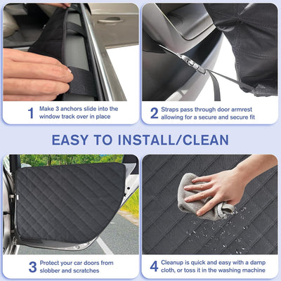 Waterproof Dog Car Door Protector Scratch Guard Cover