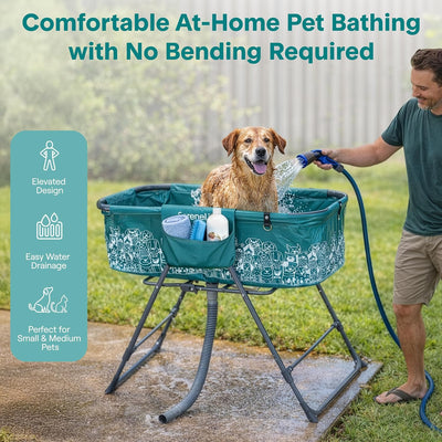 Foldable Adjustable Dog Bath Tub Grooming Station