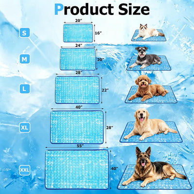 Green Cooling Dog Mat For Summer Comfort