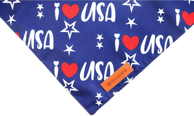Patriotic USA Dog Bandana Two-Pack for Celebrations