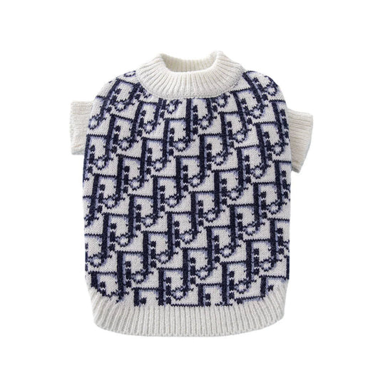 DD  Monogram Dog Lit Sweater