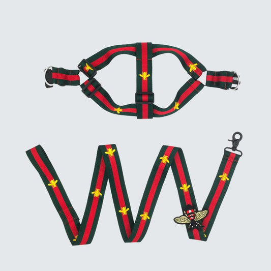 Gbees Dog Harness And Leash Iconic Set