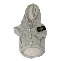 Bone Island Patch Button Up Viral Hoodie