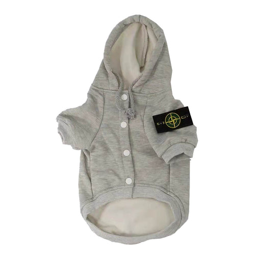 Bone Island Patch Button Up Viral Hoodie
