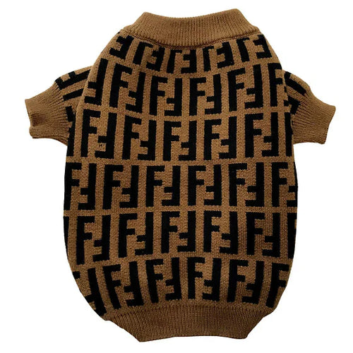 Fency Dog Layered Sweater
