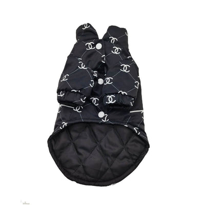 Warm Black Classic Dog Warped Coats