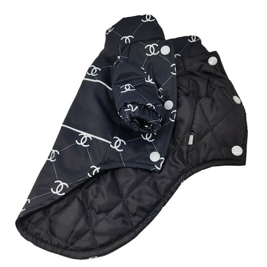 Warm Black Classic Dog Warped Coats