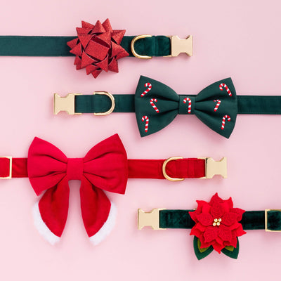 Evergreen Candy Cane Bow Tie