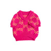 GG Pink Vneck Offbeat Sweater