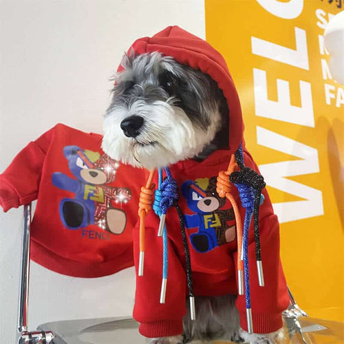 Red  Whimsical Clothes For Dogs