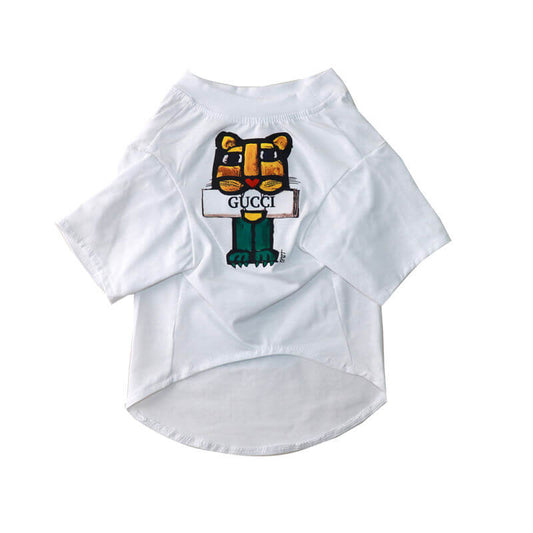 White Cartoon Fire Tshirt