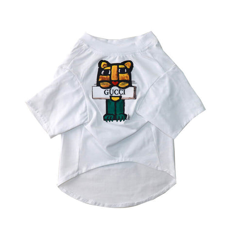 White Cartoon Fire Tshirt