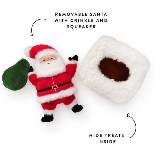 Santa Snuffle Dog Toy
