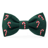 Evergreen Candy Cane Bow Tie