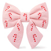 Candy Cane Dog Bow Tie