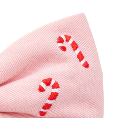 Candy Cane Dog Bow Tie