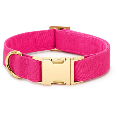 Hot Pink Bow Collar Set