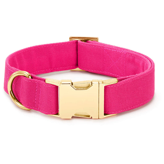 Hot Pink Bow Collar Set