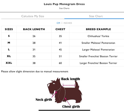 LV Pup Monogram Dreamy Dress
