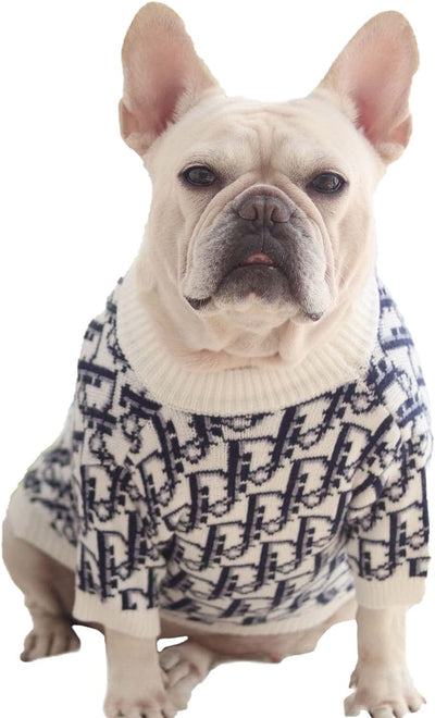 DD  Monogram Dog Lit Sweater