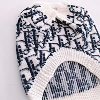DD  Monogram Dog Lit Sweater