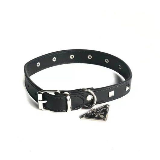 Luxury Black Collar & Leash Supreme Set