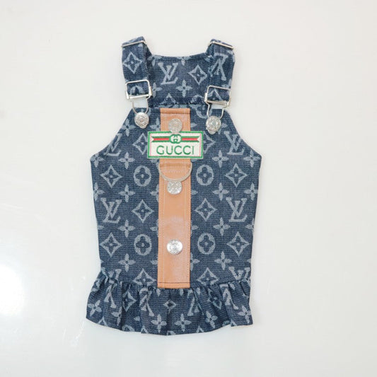 Designer Blue Dog Loaded Dress