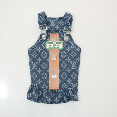 Designer Blue Dog Loaded Dress