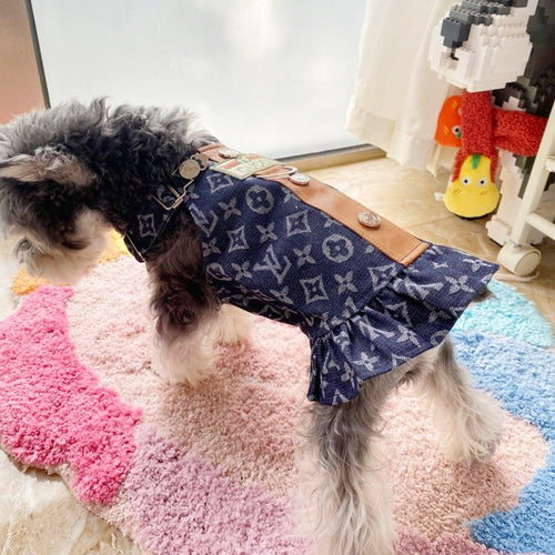Designer Blue Dog Loaded Dress
