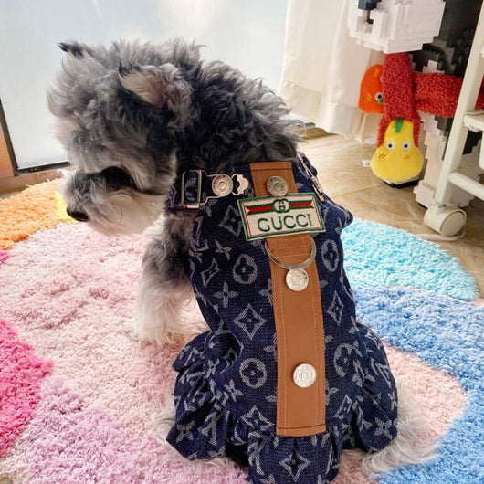 Designer Blue Dog Loaded Dress