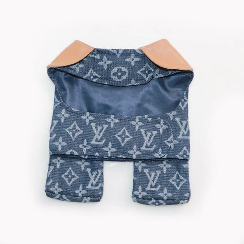 Classy Dog Coat With Layered Harness