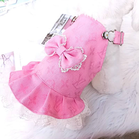 Adorable Pink & Blue Dog FF Dresses